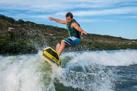 Surf and Wakeboard on Lake Travis! We Have a Fleet of Boats!