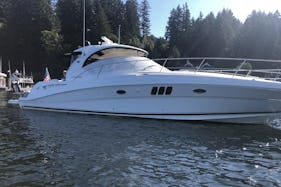 Captained Charter on Classy 50’ Sea Ray Hardtop Sundancer in Lake Washington
